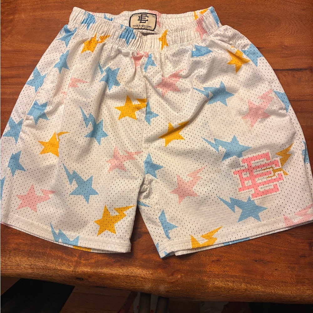NEW BAPE X ERIC
EEE 
EMANUEL BAPE SHORTS...